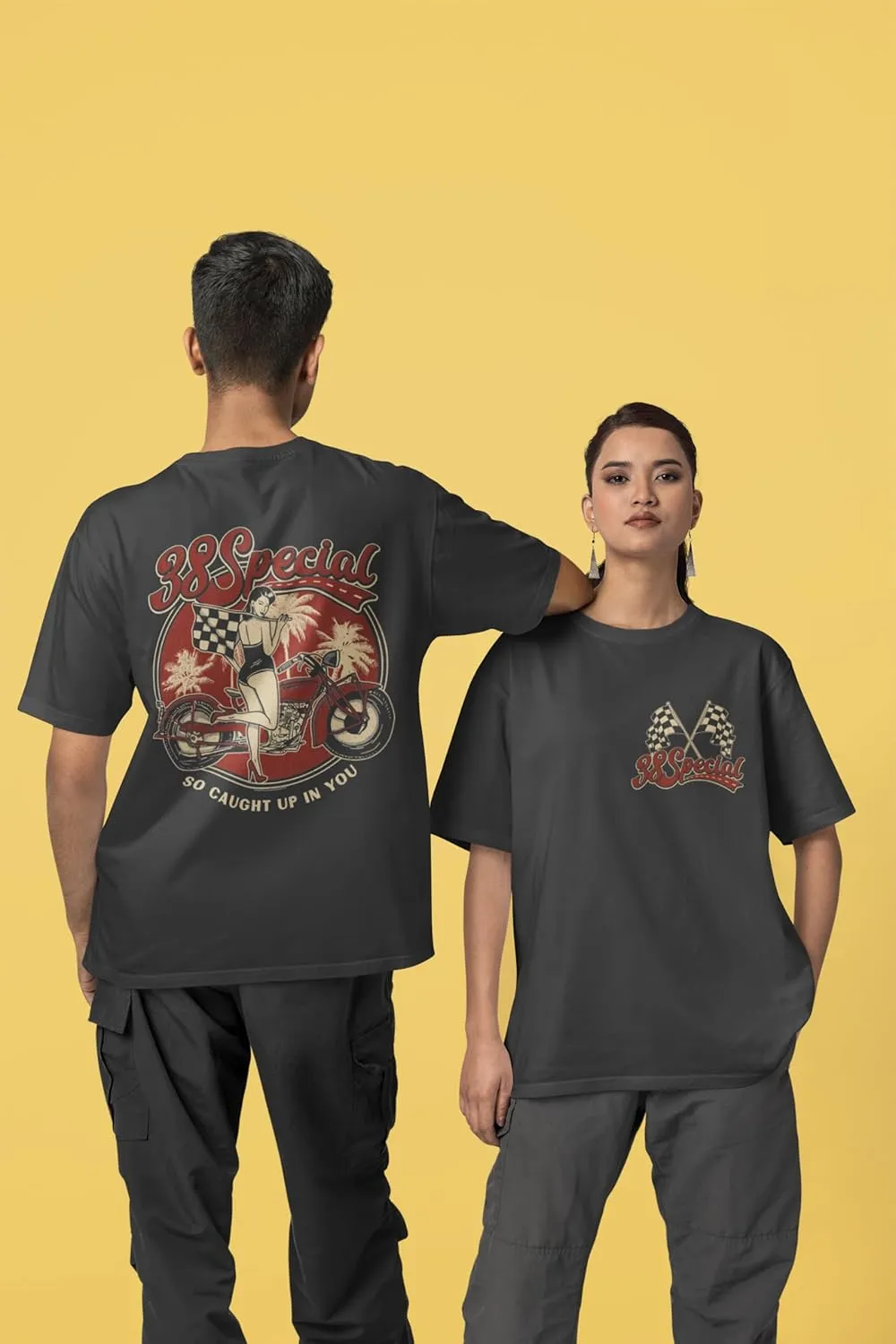 38 Special So Caught Up in You Front & Back Print Mens Short Sleeve T Shirt Vintage Style Graphic Tees