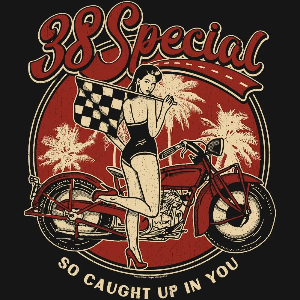 38 Special So Caught Up in You Front & Back Print Mens Short Sleeve T Shirt Vintage Style Graphic Tees