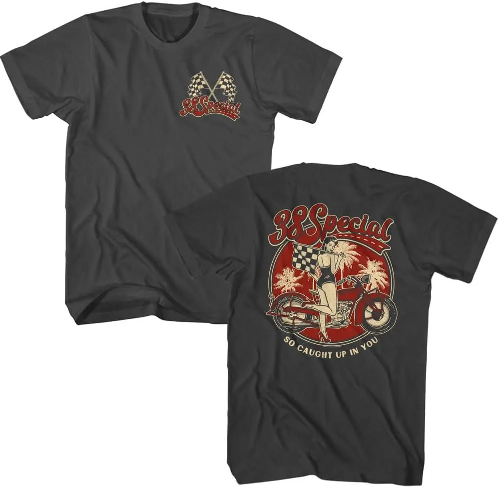 38 Special So Caught Up in You Front & Back Print Mens Short Sleeve T Shirt Vintage Style Graphic Tees