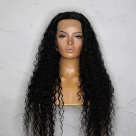 ALEX Natural Black Raw Curl Human Hair Lace Front Wig