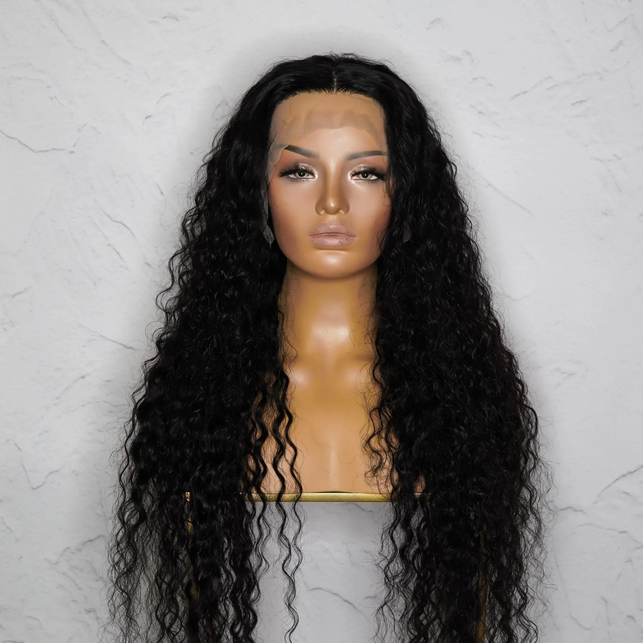 ALEX Natural Black Raw Curl Human Hair Lace Front Wig