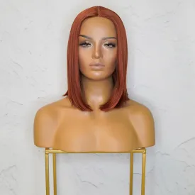 Auburn 14" Human Hair 13x6 Lace Front Wig