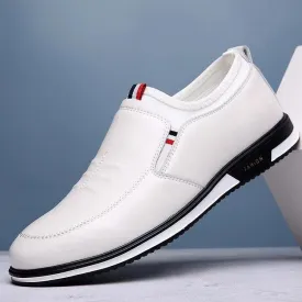 🔥Clearance Sale Alert:  Men Casual Fashion Leather Shoes - Black, White / US Men Size 10.5-11