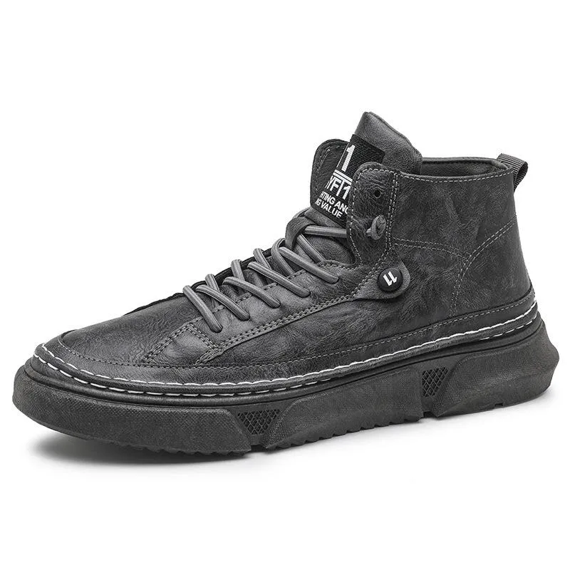 🔥Clearance Sale Alert:  Retro Casual Leather Martin Boots - Black / US Men Size 10