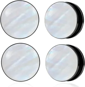 DOEARKO 2 Pairs Conch Shell Ear Gauges Tunnels and Plugs 316L Stainless Steel Hypoallergenic Earrings Ears Expander Body Jewelry
