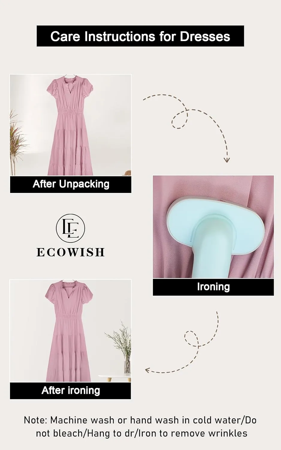 ECOWISH Womens Midi Dress Summer Spring Short Sleeve Button Front Casual A Line Maxi Shirt Dresses with V Neck Pockets 2025