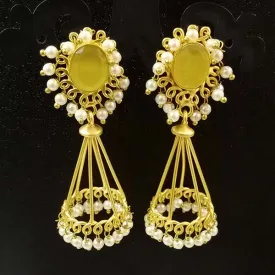 ''EXCLUSIVE''58-60 mm Hand Crafted Kundan Earrings Sold by per Pair pack
