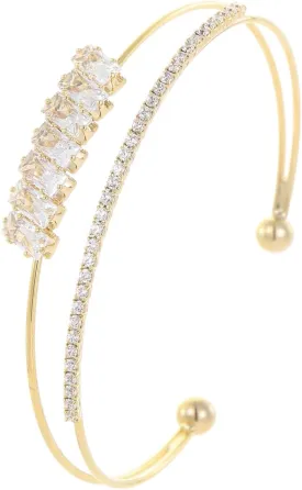 Gold Bracelets for Women Jewelry 14k Plated Gold Bangles for Women Cuff Bracelet Open Fashion Bracelet Adjustable 