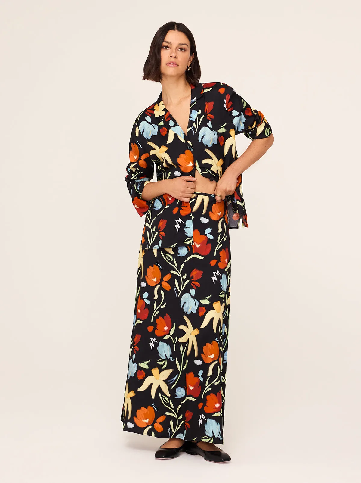 Mali Primary Floral Print Skirt