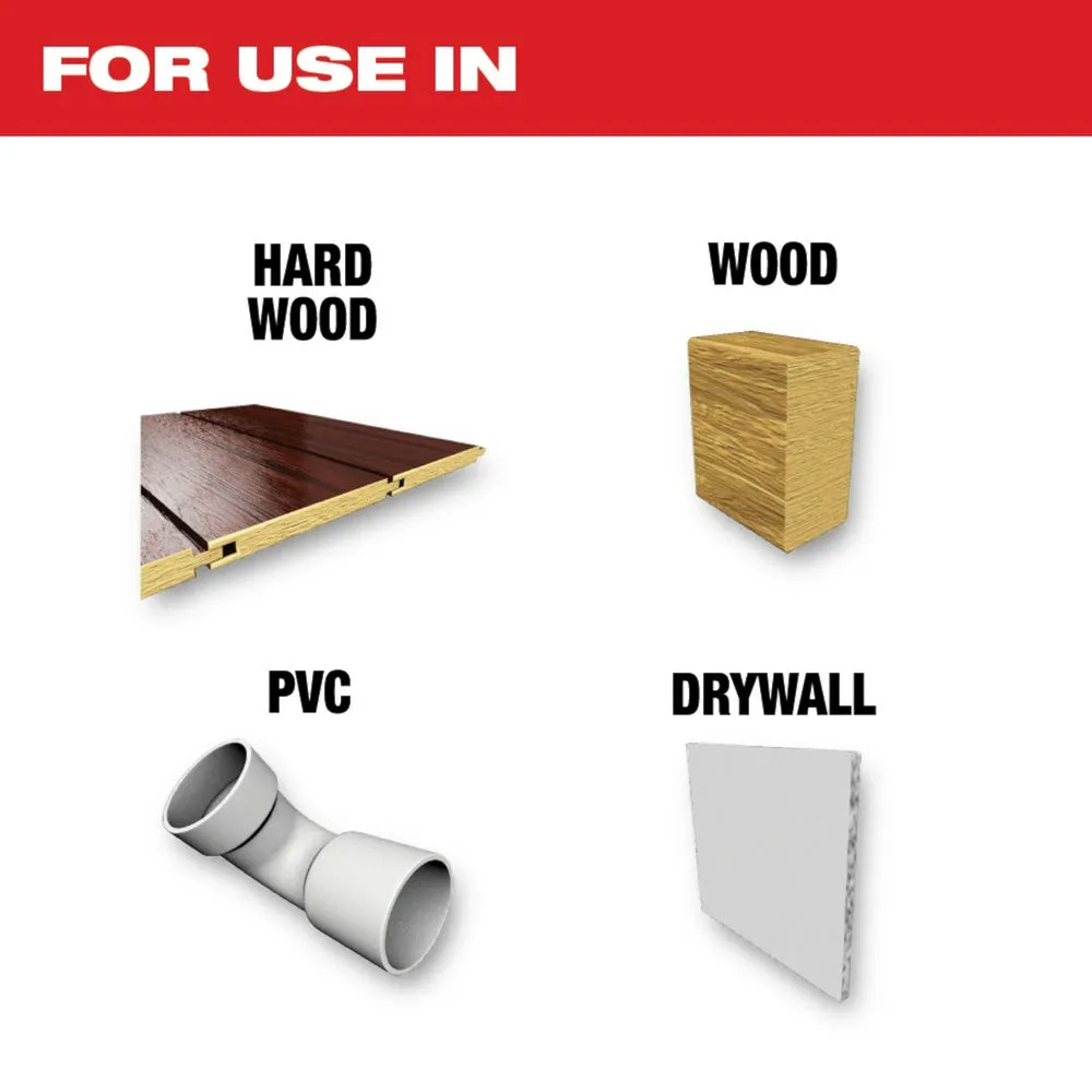 Milwaukee  49-25-1131 Milwaukee® OPEN-LOK™ 1-3/8" HCS JAPANESE TOOTH PRO-CURVE™ HARDWOOD BLADE 1PK