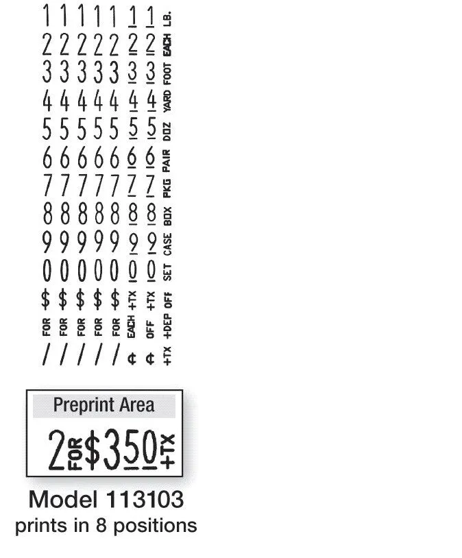 Monarch 1131-03 Label Gun - Includes (8) rolls of white labels