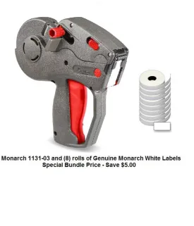 Monarch 1131-03 Label Gun - Includes (8) rolls of white labels
