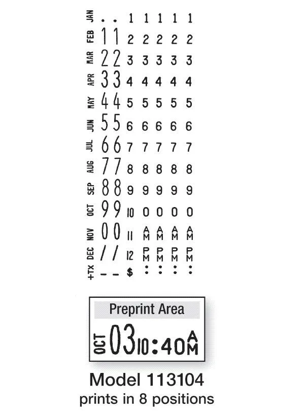 Monarch 1131-04 Label Gun "Freshness Coding" - Includes (8) rolls of white labels