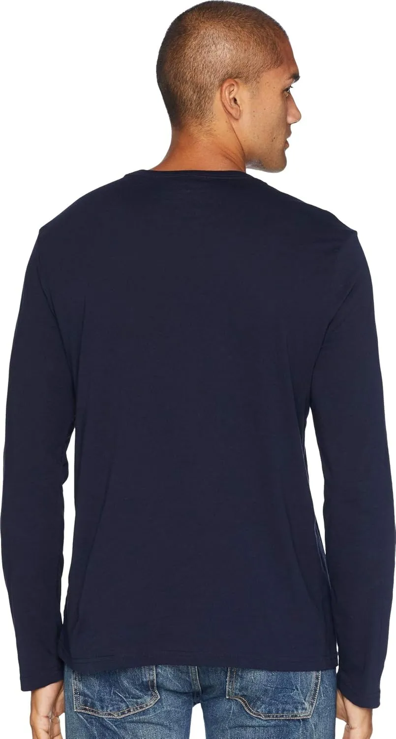 Nautica Men's Long Sleeve Solid Crew Neck T-Shirt