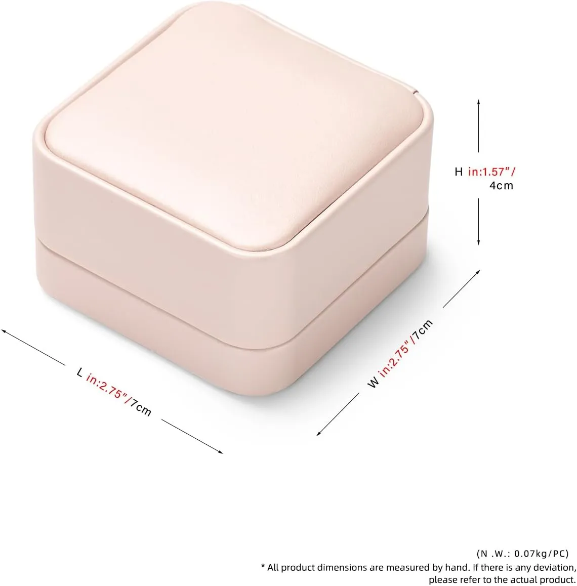 Oirlv Luxury Leather Earring Case Premium Jewelry Box For Earrings Only Luxury Gift Boxes For Jewelry(Pink)
