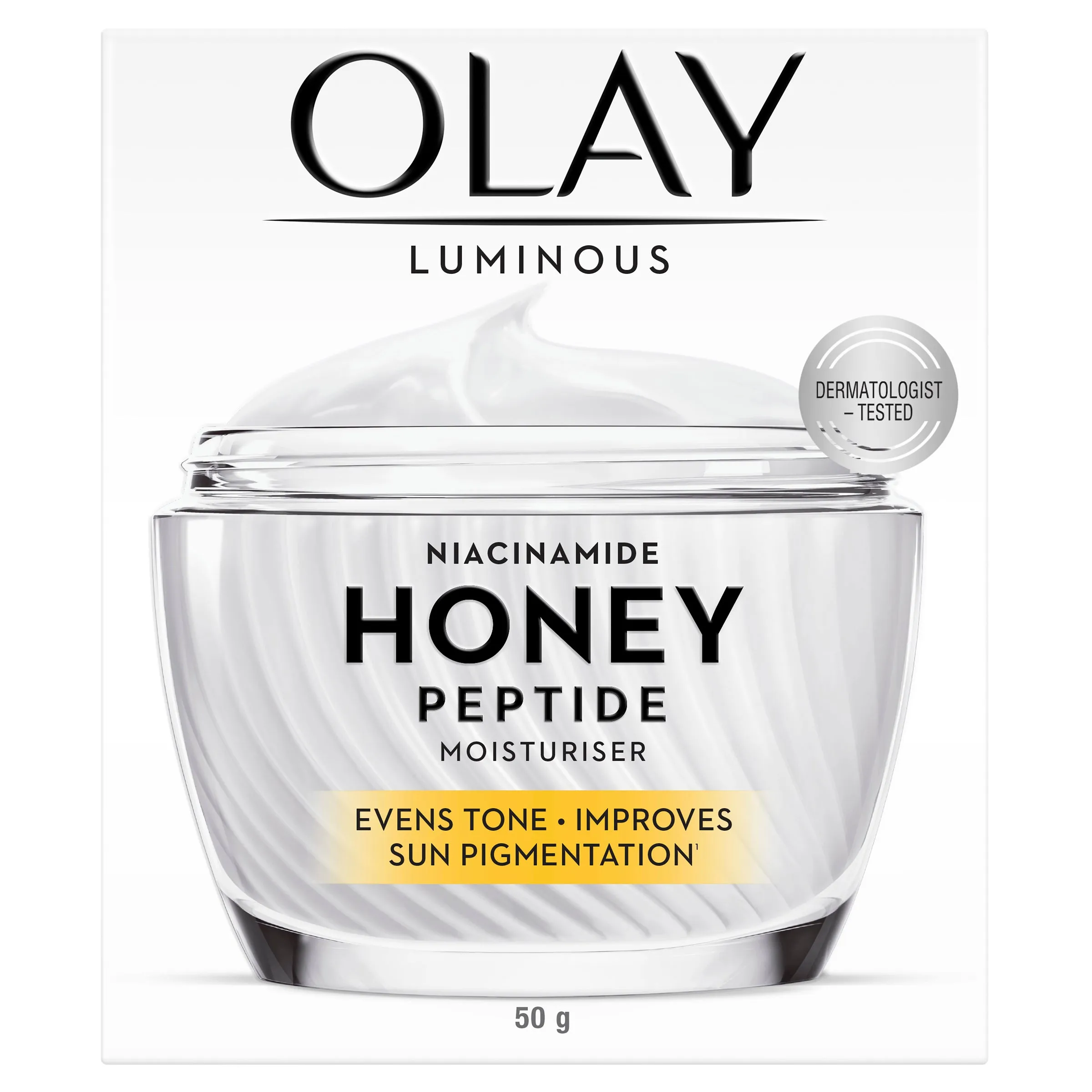 OLAY LUMINOUS NIACINAMIDE HONEY PEPTIDE CREAM 50G