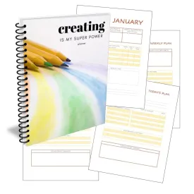 ON SALE - "Creating is My Superpower" Creativity PLR Planner