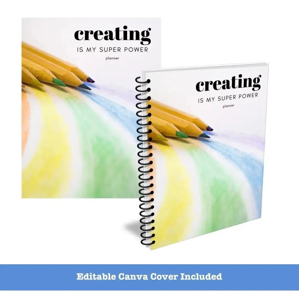 ON SALE - "Creating is My Superpower" Creativity PLR Planner