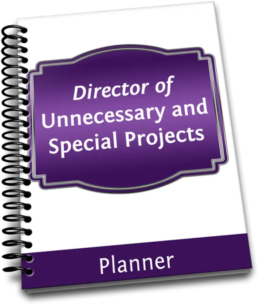 ON SALE - "Director of Unnecessary and Special Projects" PLR Planner