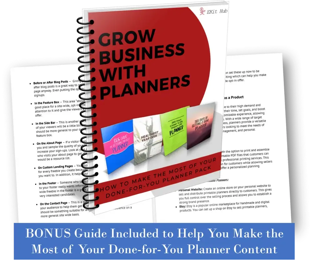 ON SALE - "Life Mastery" 365-Day Printable Planner with Private Label Rights