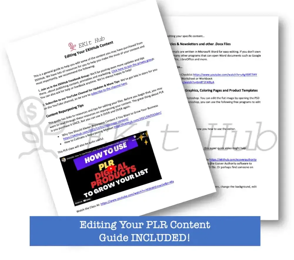 ON SALE - "Life Mastery" 365-Day Printable Planner with Private Label Rights