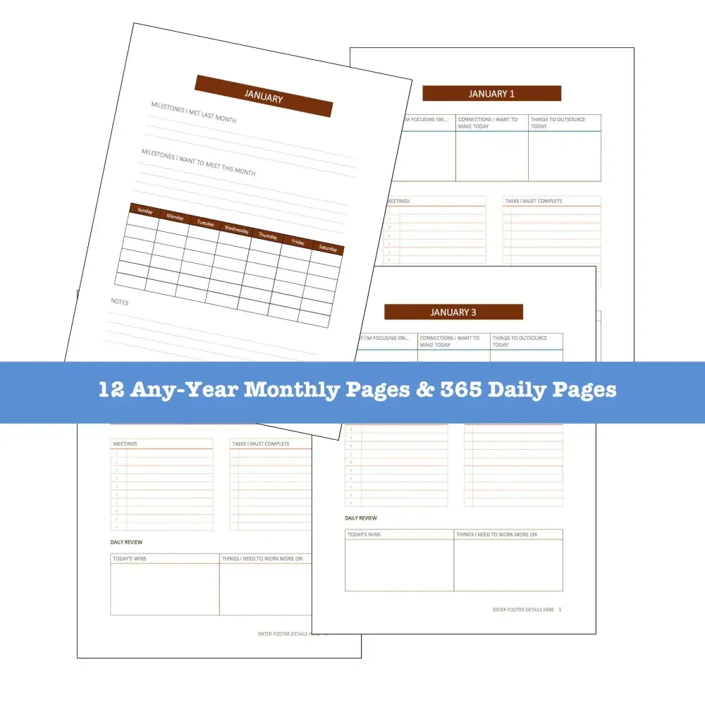 ON SALE - "Your Favorite Entrepreneur" PLR Planner