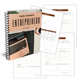 ON SALE - "Your Favorite Entrepreneur" PLR Planner