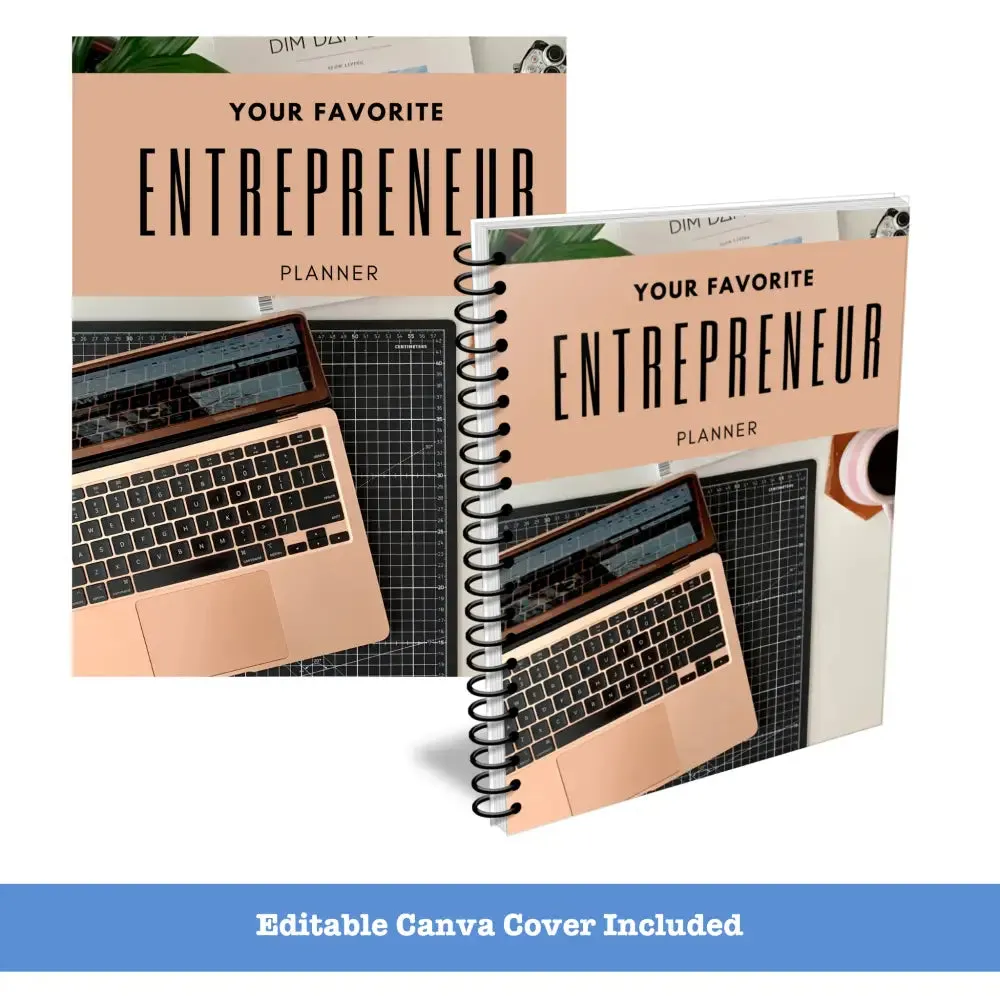 ON SALE - "Your Favorite Entrepreneur" PLR Planner