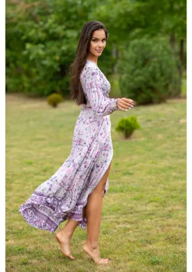 Queen Wrap Ruster Grey Dress