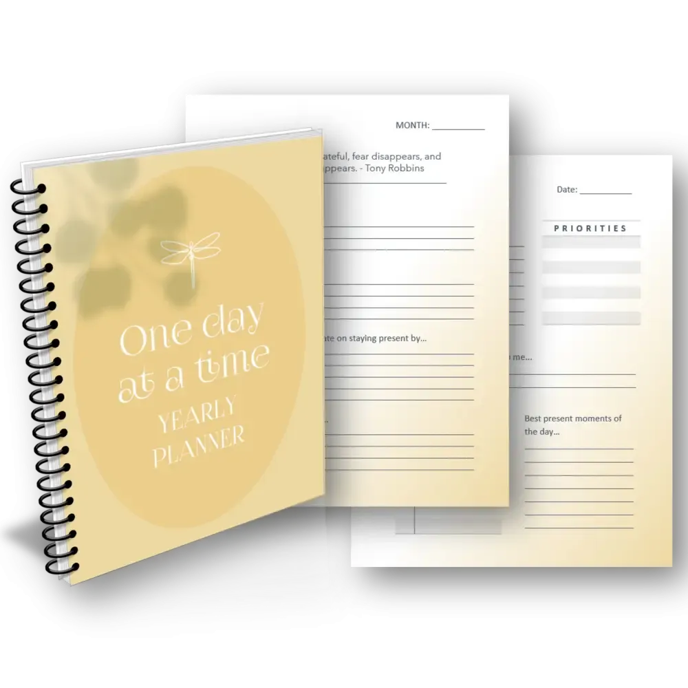 "One Day at a Time" 365-Day Printable Planner with Private Label Rights