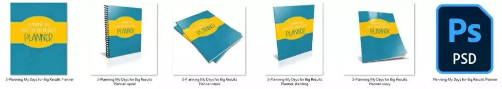 "Planning My Days for Big Results" 365-Day Printable Planner with Private Label Rights