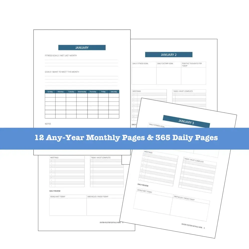 "The Only BS in My Life is Burpees and Squats" PLR Planner