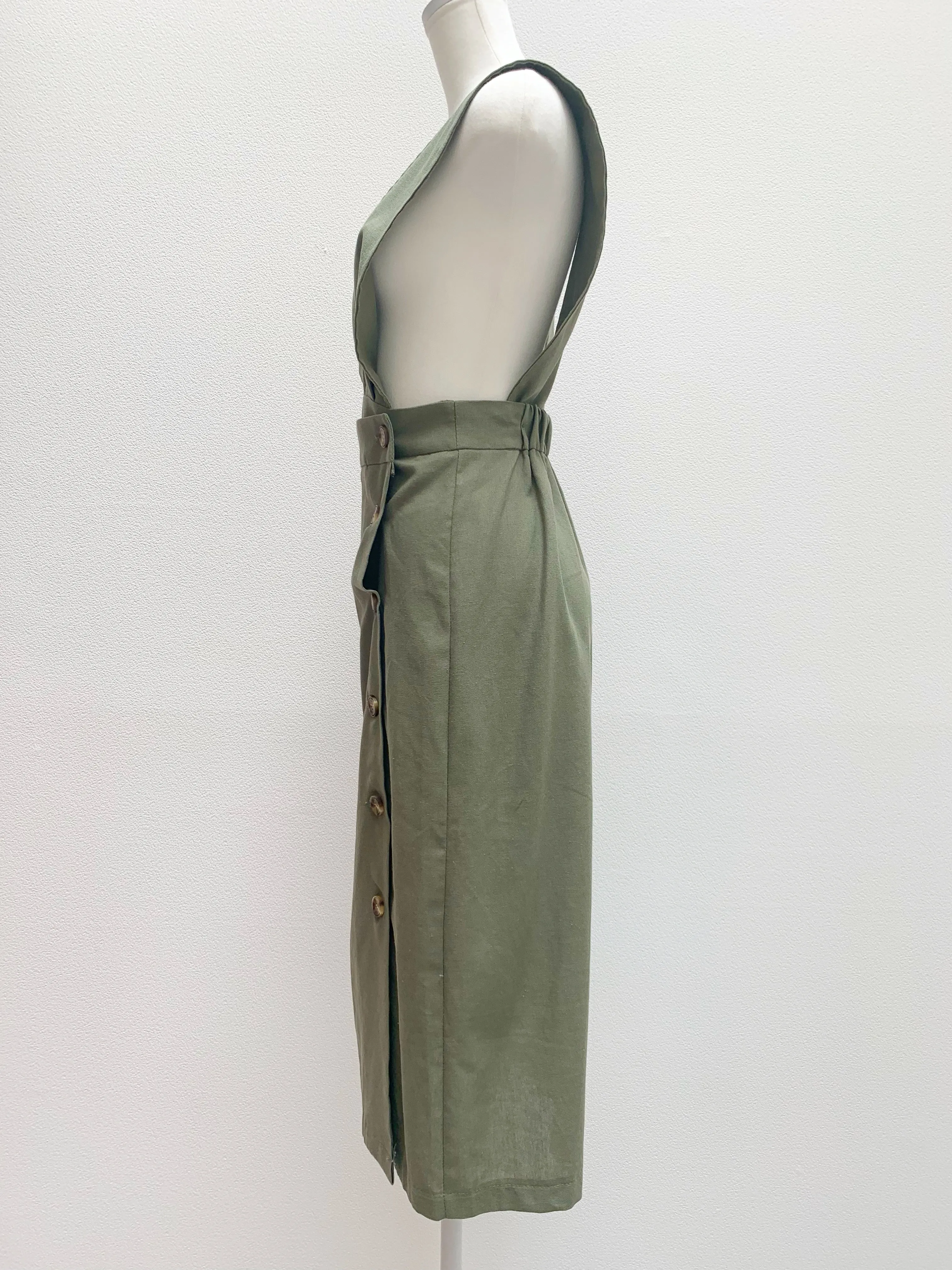 Salopette wrap skirt