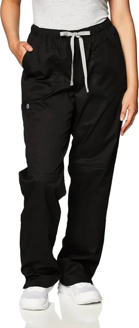 WonderWink Women's Petite-Plus-Size Wonderwork Straight Leg Cargo Scrub Pant