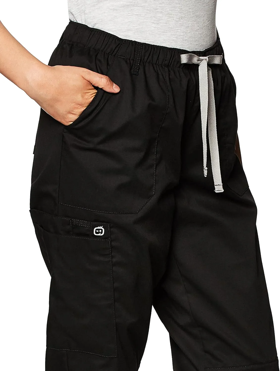 WonderWink Women's Petite-Plus-Size Wonderwork Straight Leg Cargo Scrub Pant